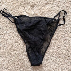 Victoria's Secret Black Lace Panties